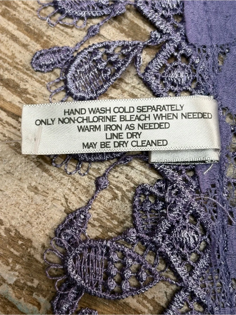 Chico's Lavender Lace Crochet Scarf